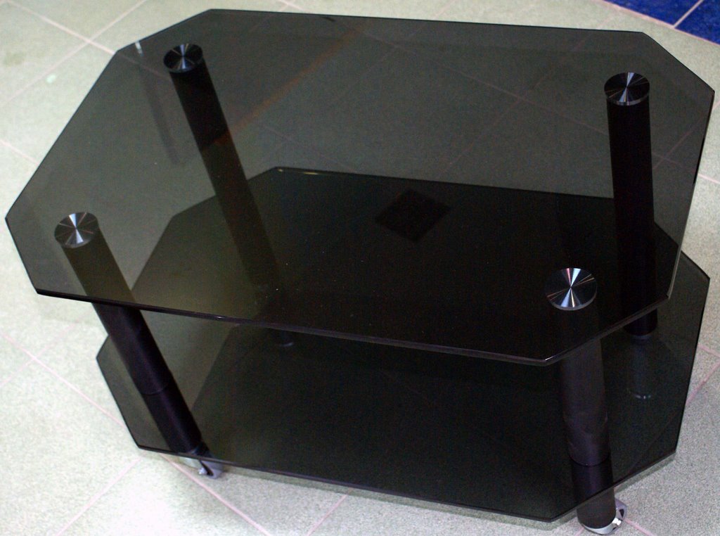  стол журнальный низкий стекло цветное черное